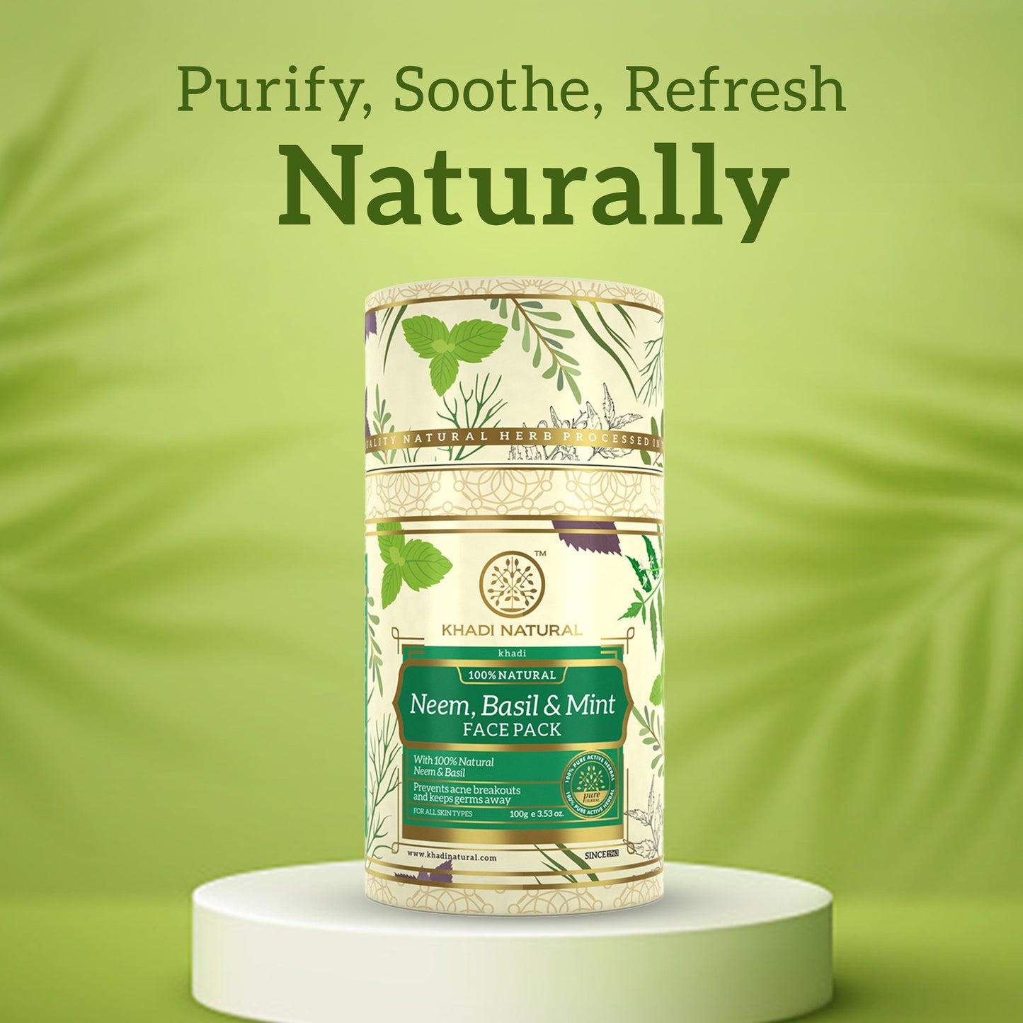 Neem, Basil & Mint Face Pack 100gm
