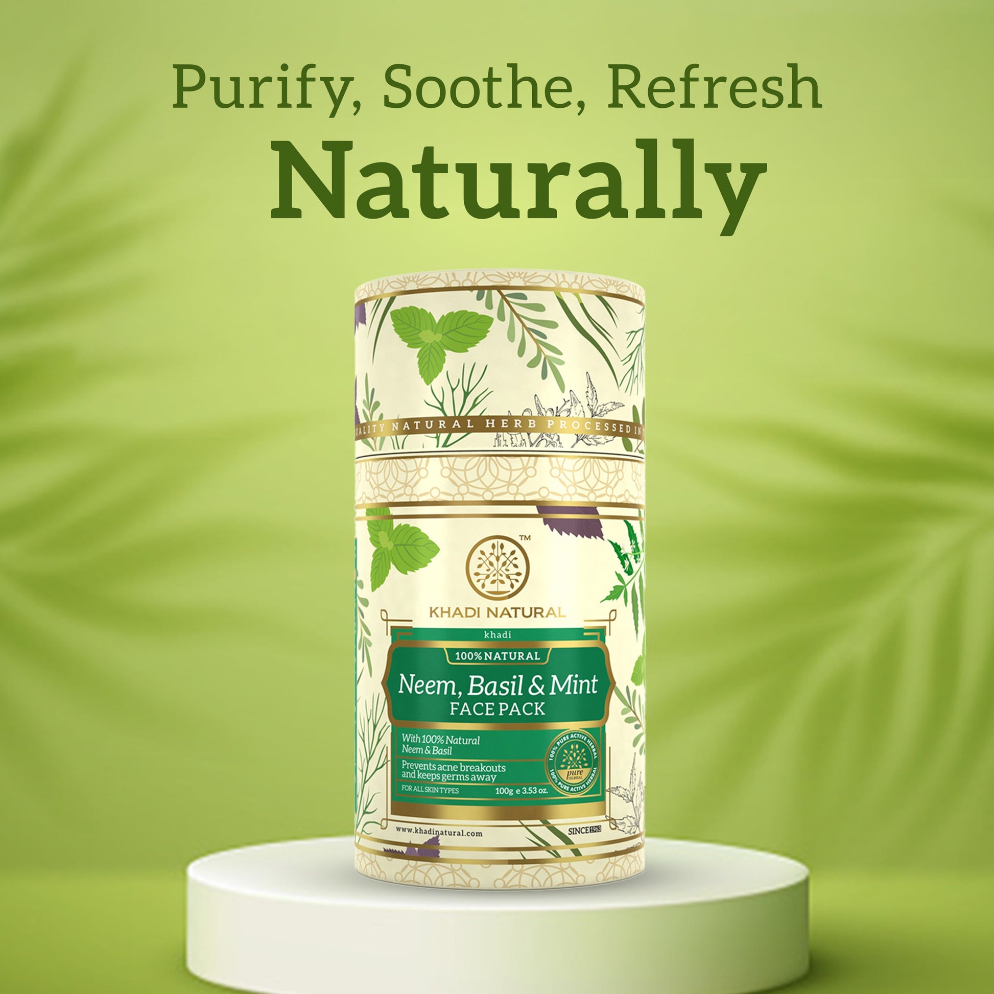 Neem, Basil & Mint Face Pack 100gm