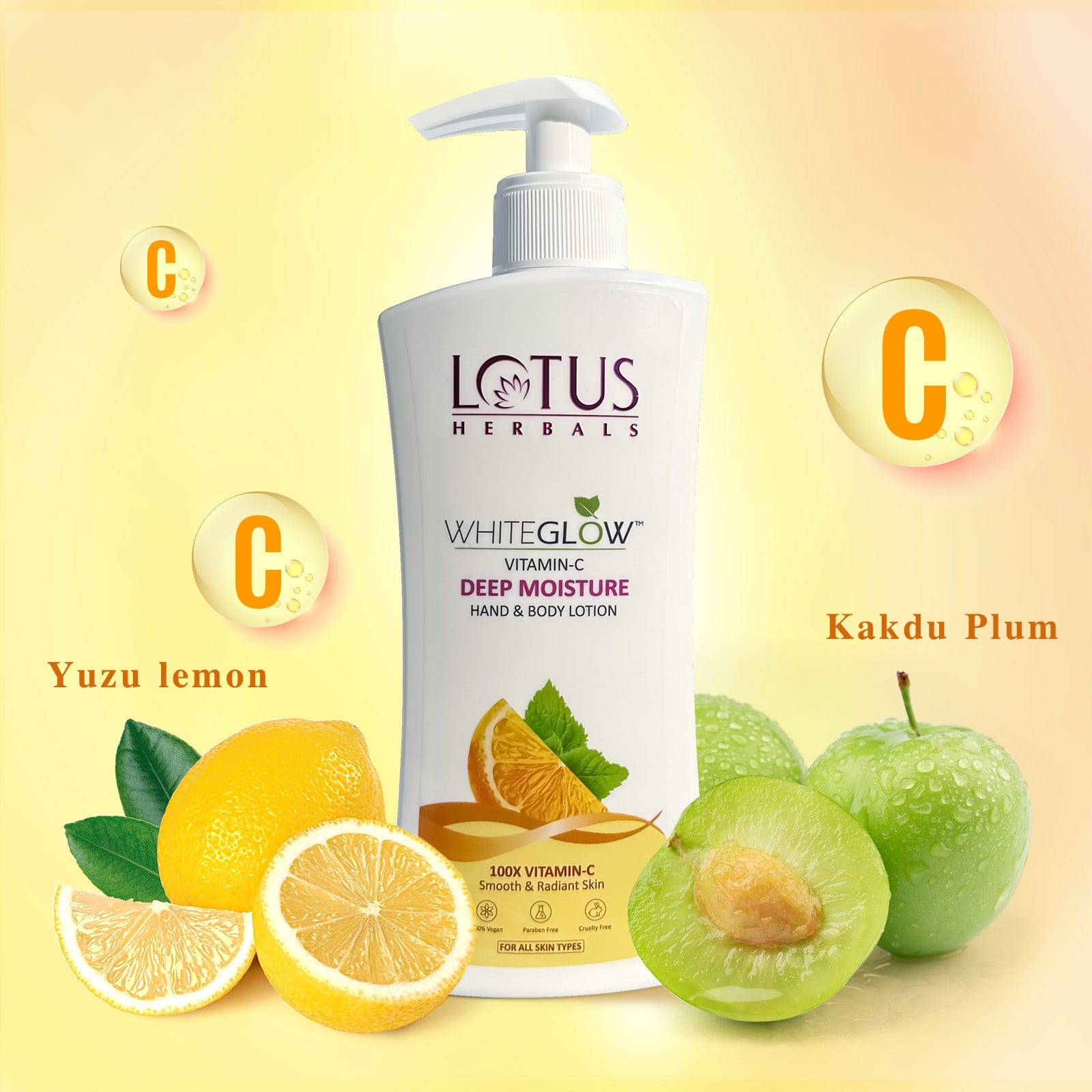 WhiteGlow Vitamin C Deep Moisture Hand & Body Lotion 400 ml