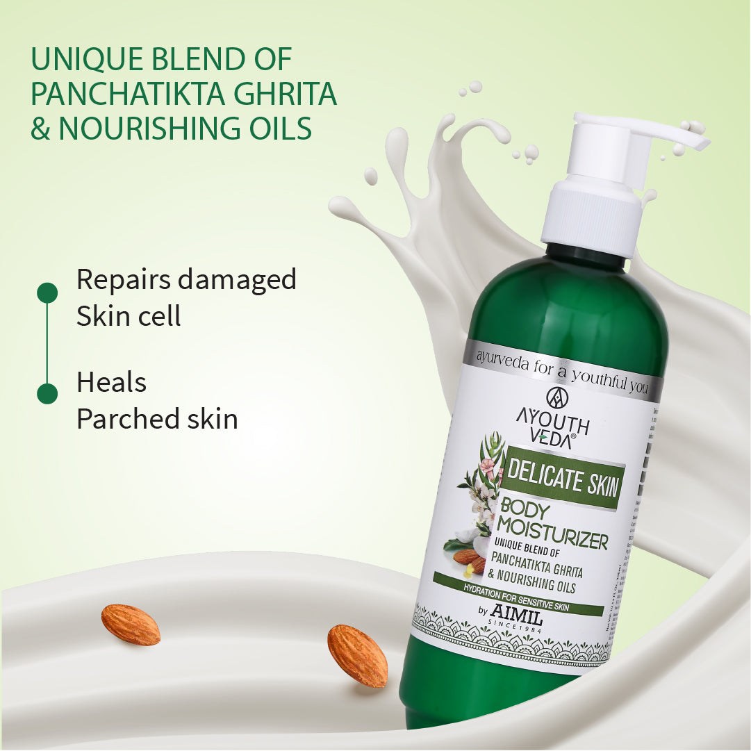 Delicate Skin Body Moisturizer For Intense Moisturization Net qty.- 300ml 300ml