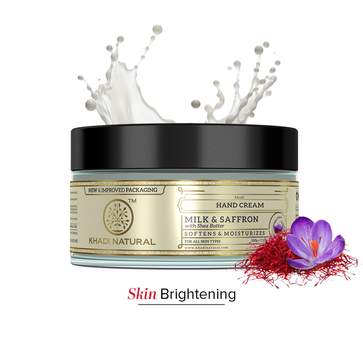 Hand Cream Milk & Saffron with Sheabutter 100gm