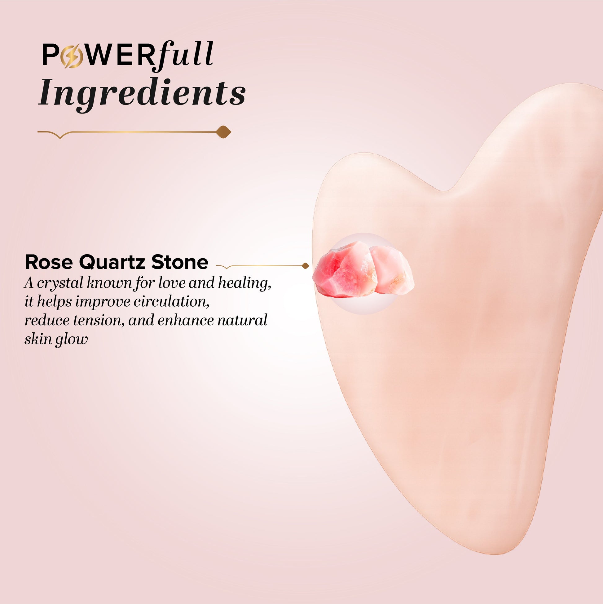 Rose Quartz Gua Sha