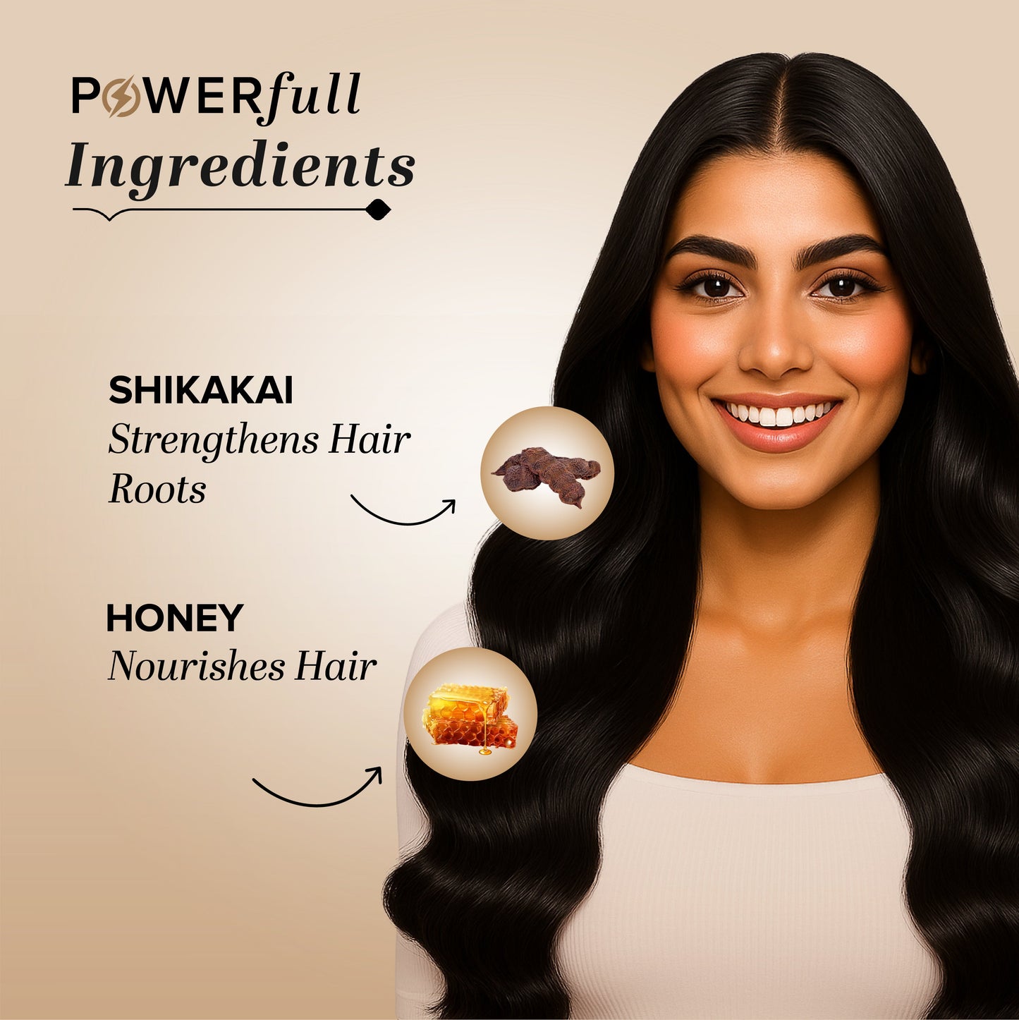 Shikakai & Honey Hair Conditioner-Powered Botanics 310ml