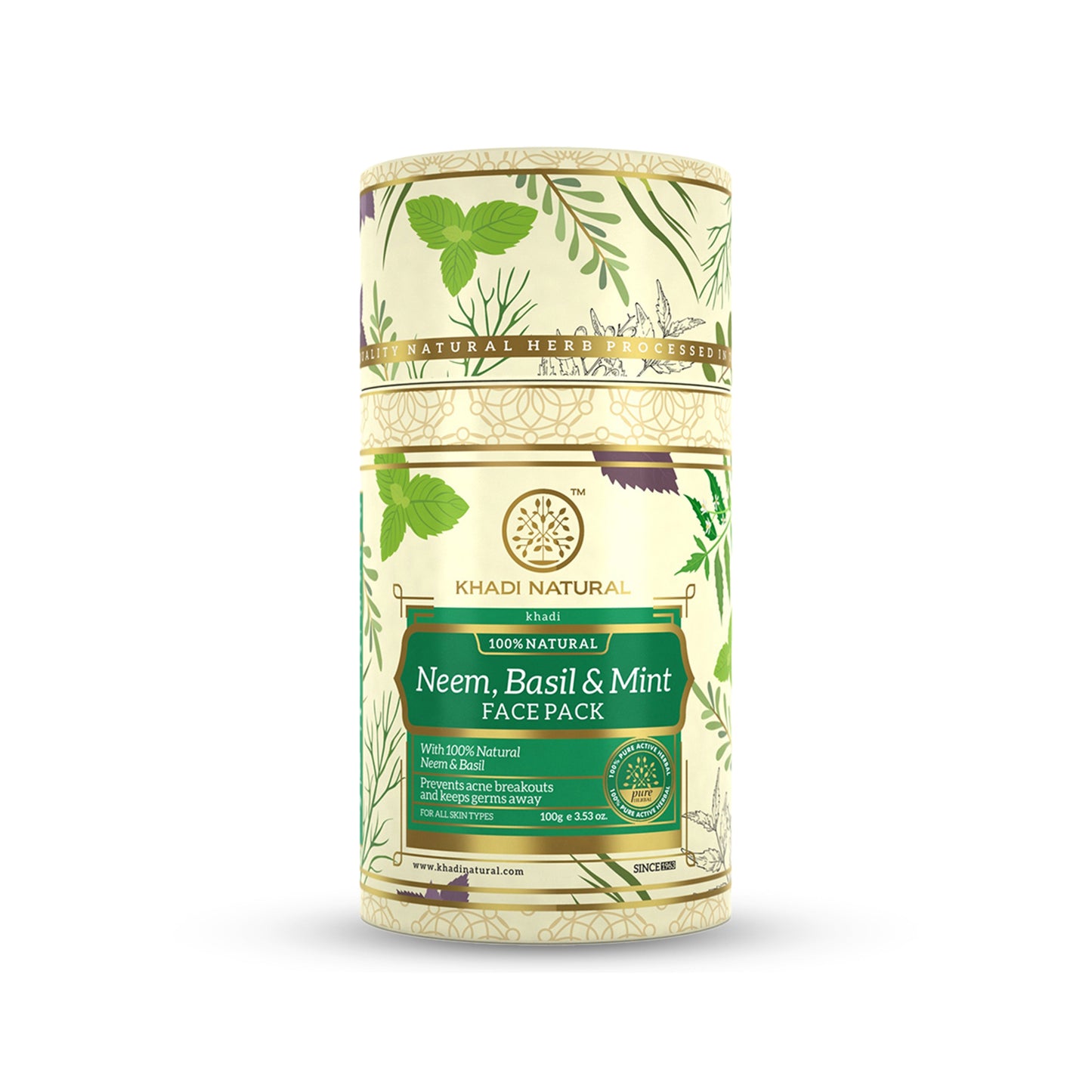 Neem, Basil & Mint Face Pack 100gm