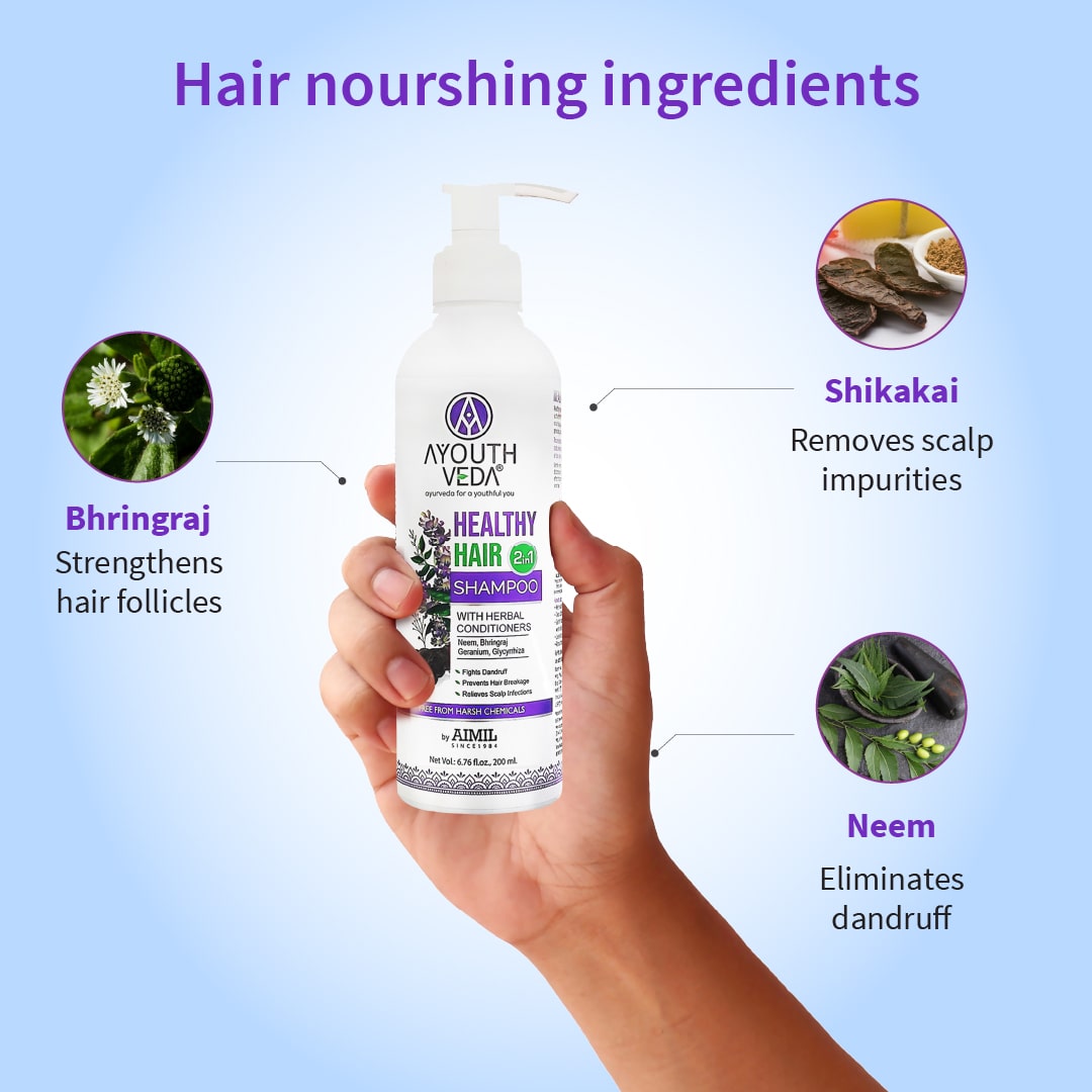 Healthy Hair Shampoo With Bhringraj and Shikakai ( Net Qty- 200ml ) 200ml