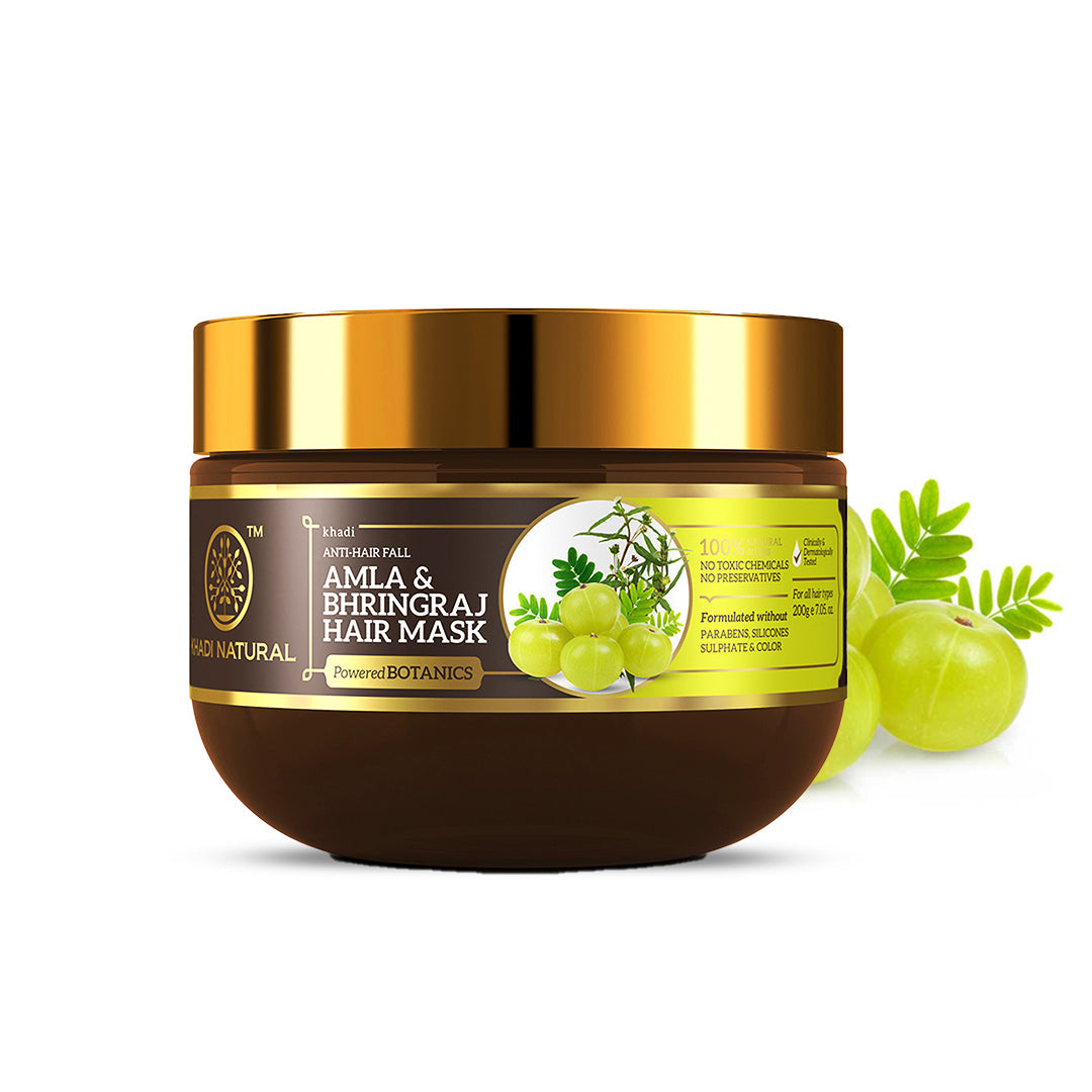 Amla & Bhringraj Hair Mask - SLS, Parabens & Color Free 200gm