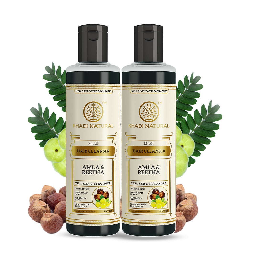 Amla & Reetha Hair Cleanser Combo - Pack of 2 210ml Each