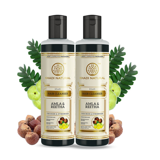 Amla & Reetha Hair Cleanser Combo - Pack of 2 210ml Each