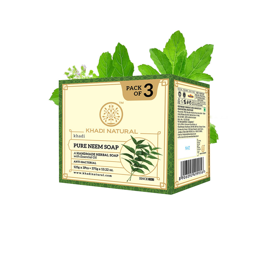 Herbal Pure Neem Soap Combo Pack Of 3 125gm Each