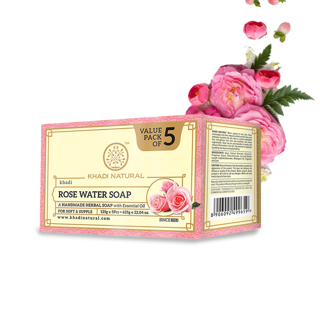 Rosewater Soap Combo Pack Of 5 125gm Each