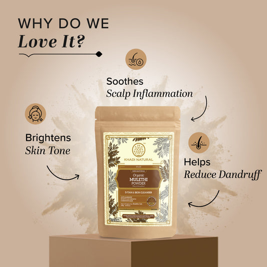 Organic Mulethi Powder For Hair - 100% Natural 100gm