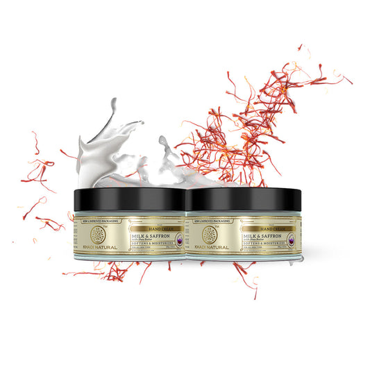 Milk & Saffron-hand Cream Combo Pack of 2 100gm Each