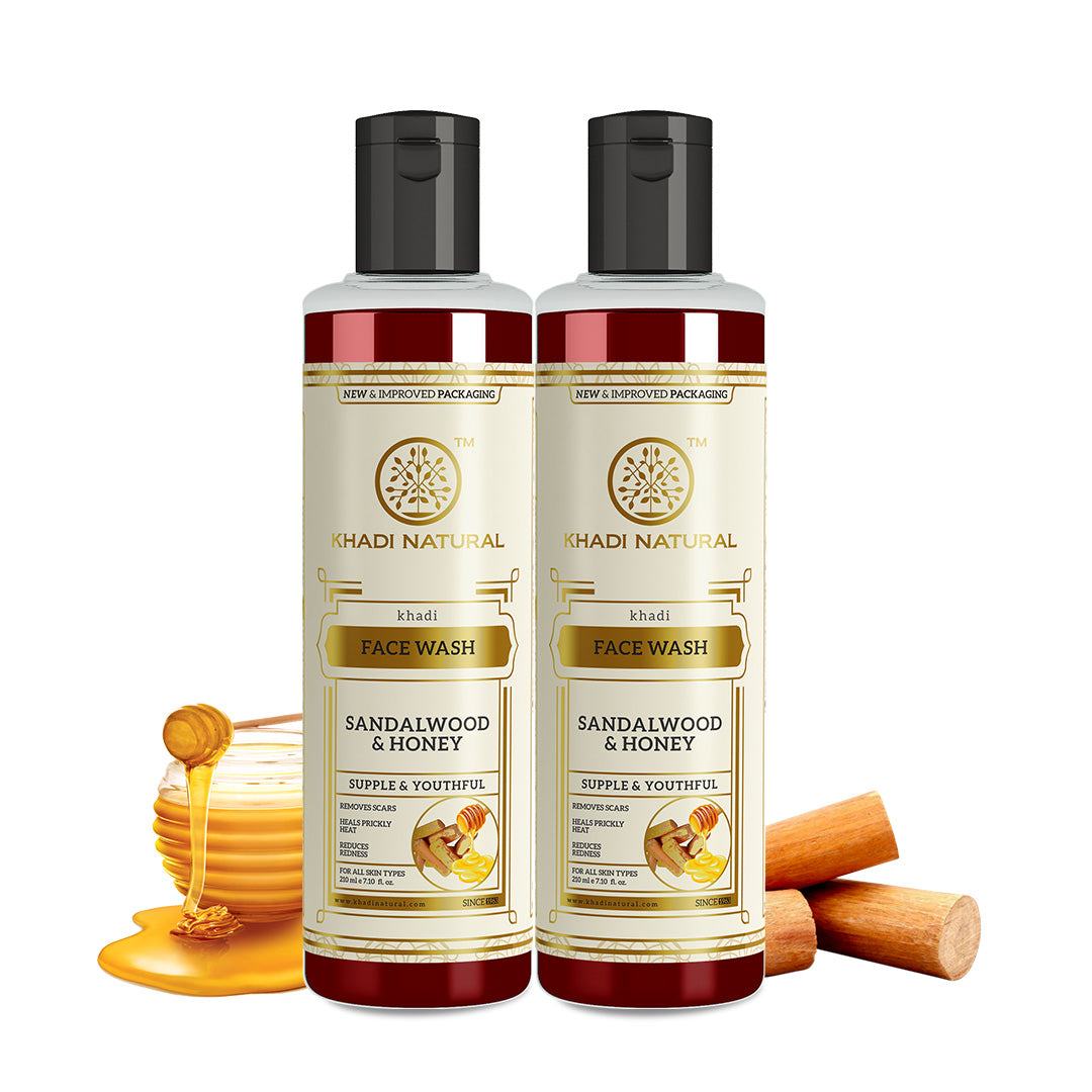 Sandalwood & Honey Face Wash Combo Pack Of 2 - 210ml Each - 210ml Each