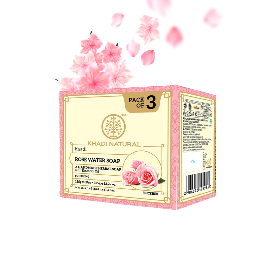 Rosewater Soap Combo Pack Of 3 125gm Each