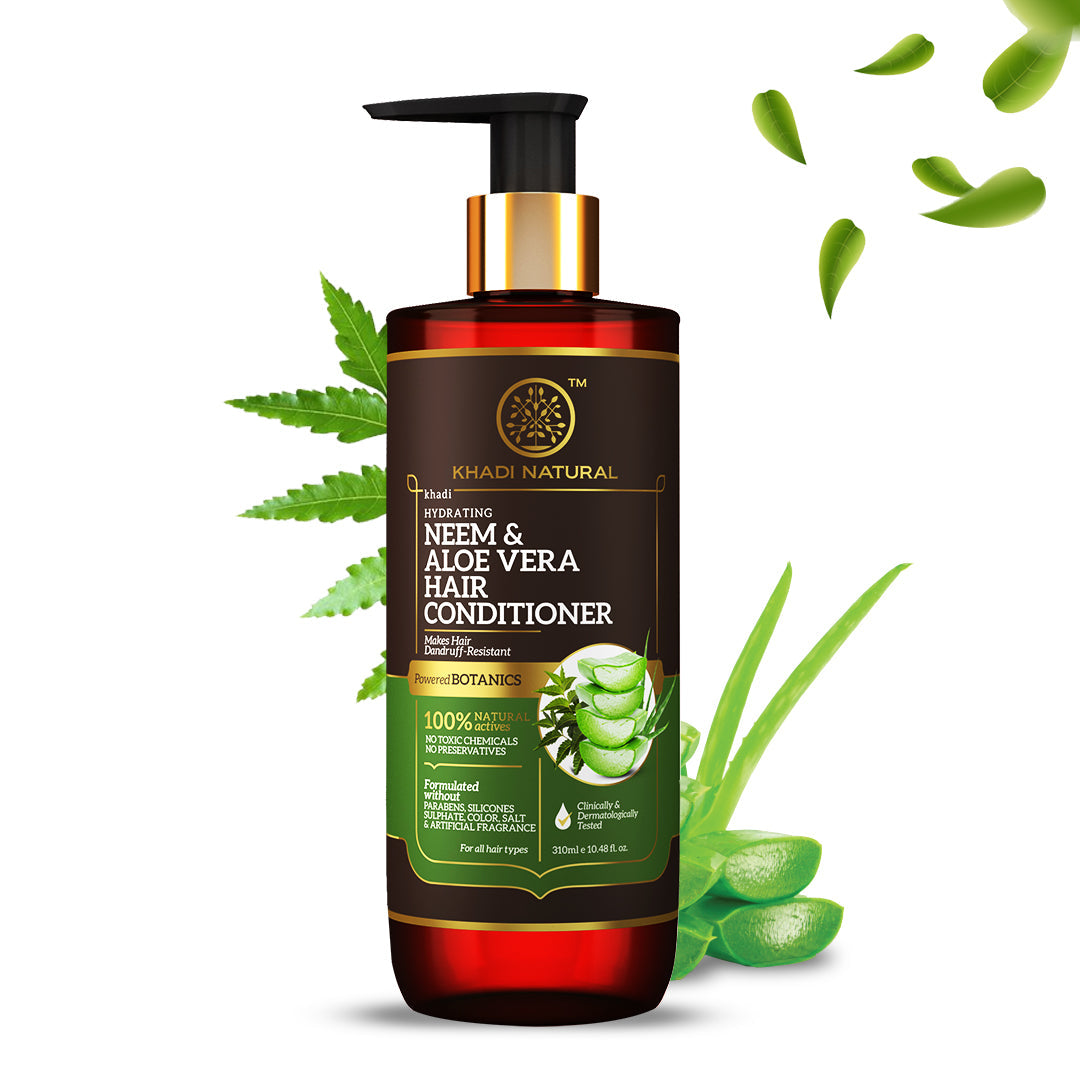 Neem & Aloe Vera Hair Conditioner - Paraben, Silicones, Sulphate, Color, Salt & Artificial Fragrance Free 310ml