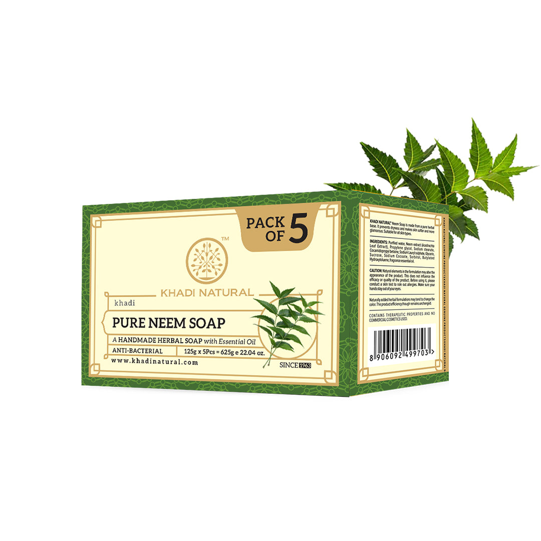 Herbal Pure Neem Soap Combo Pack Of 5 125gm Each