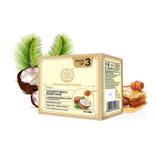 Herbal Coconut Milk & Honey Soap Combo Pack Of 3 125gm Each
