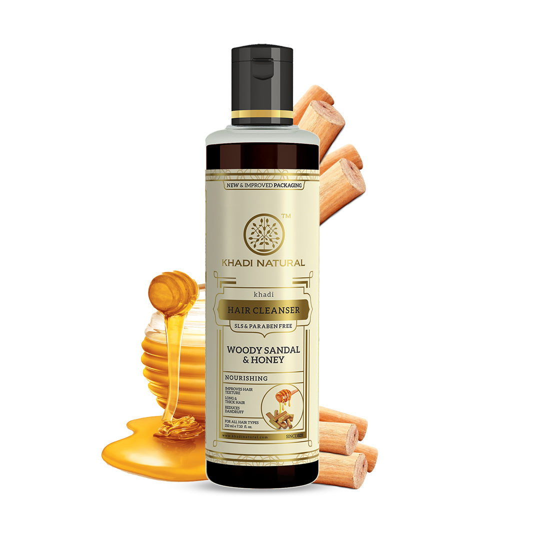 Woody Sandal & Honey Hair Cleanser SLS & Paraben Free 210ml