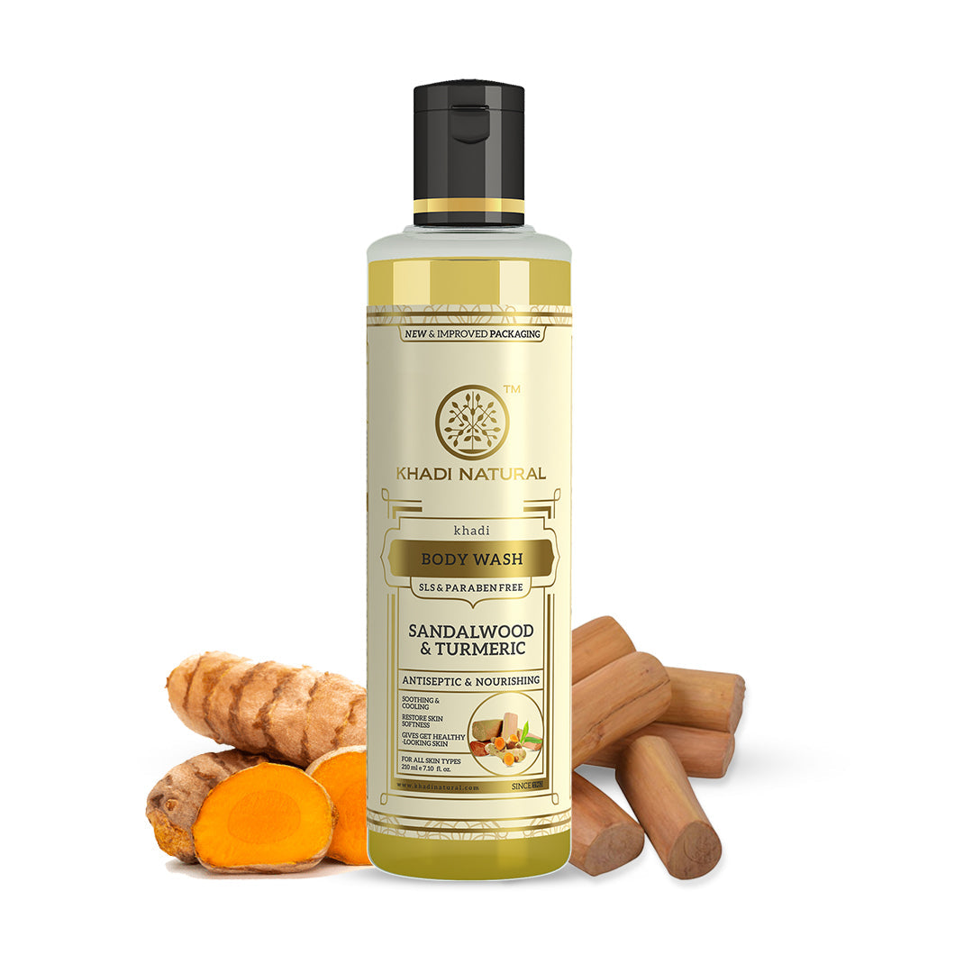 Sandalwood & Turmeric Body Wash SLS & Paraben Free 210ml