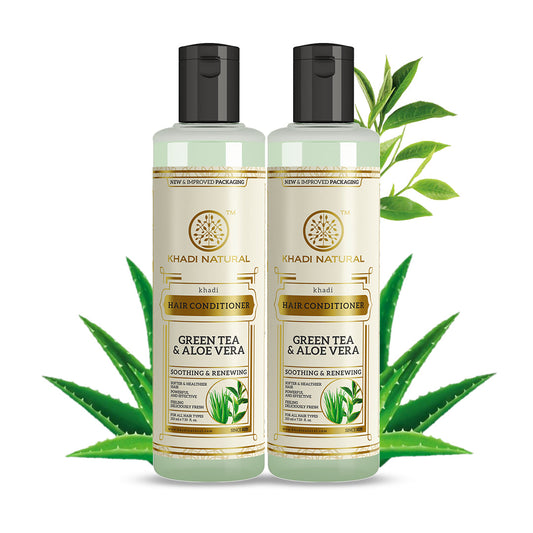 Green tea and Aloe Vera conditioner Combo Pack Of 2 210ml Each