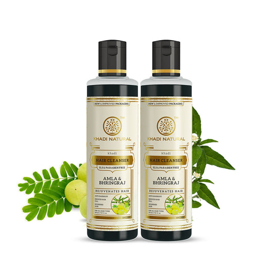 Amla & Bhringraj Hair Cleanser-SLS/Paraben Free Combo Pack of 2 1