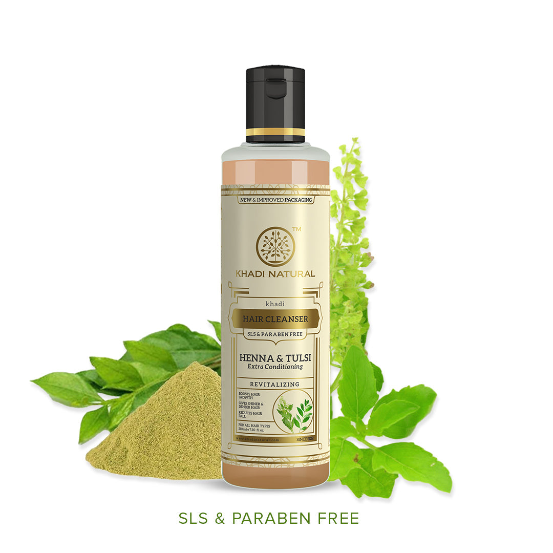 Heena & Tulsi Extra Hair Conditioning Cleanser SLS & Paraben Free 210ml
