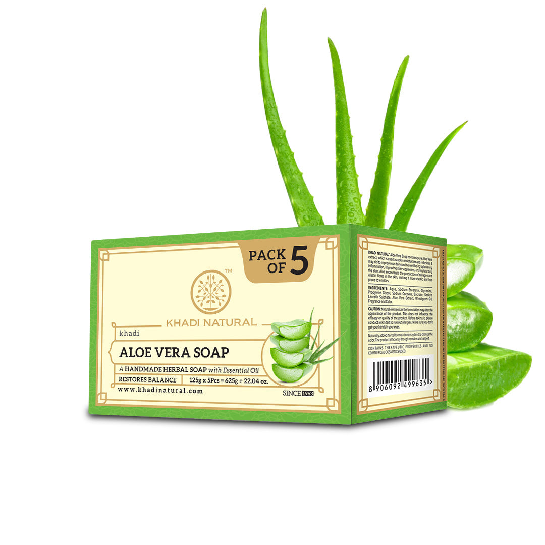 Aloe Vera Soap Combo Pack Of 5 125gm Each