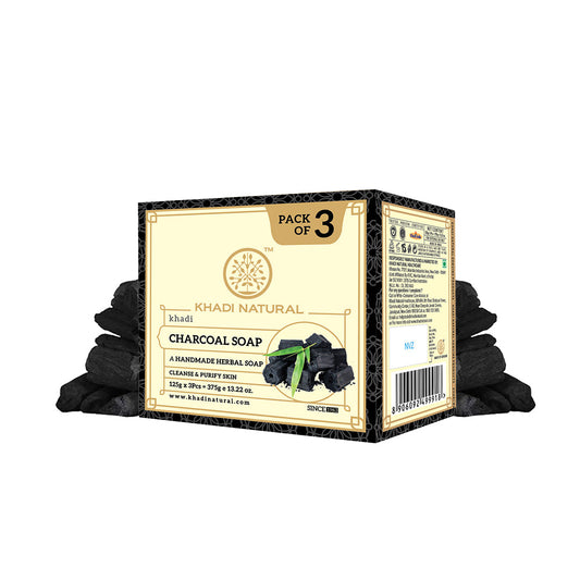 Herbal Charcoal Soap Combo Pack Of 3 125gm Each