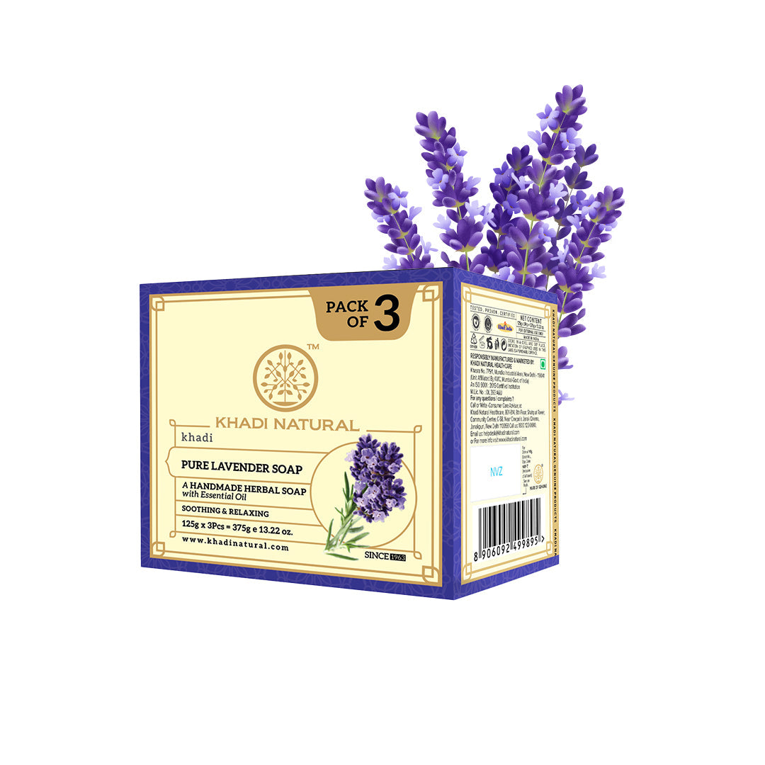 Herbal Pure Lavender Soap Combo Pack Of 3 125gm Each