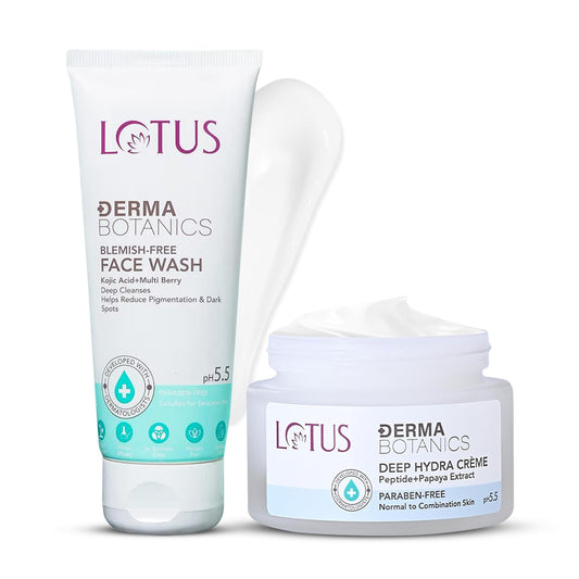 DermaBotanics Kojic Facewash+Deep Hydra Creme Combos