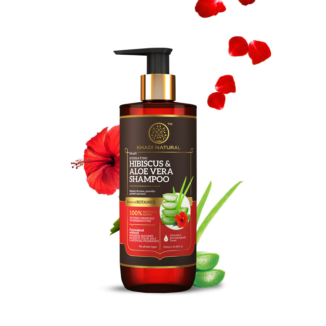 Hibiscus & Aloe Vera Hair Cleanser - Parabens, Silicones, Sulphate, Color, Salt & Artificial Fragrance Free 310ml
