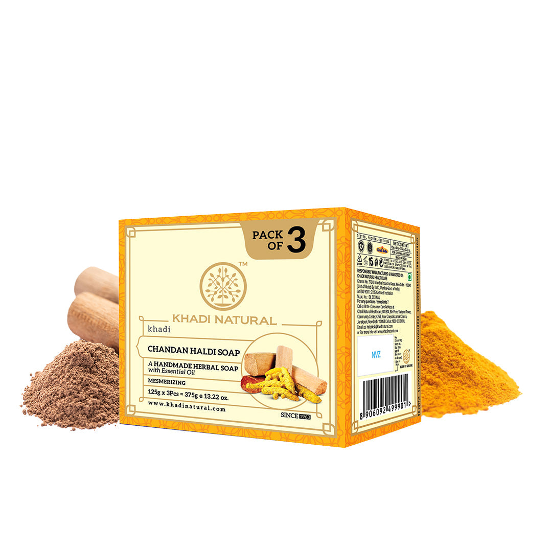 Herbal Chandan Haldi Soap Combo Pack Of 3 125gm Each