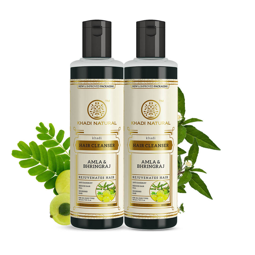 Amla & Bhringraj Hair Cleanser Combo Pack of 2 210ml Each