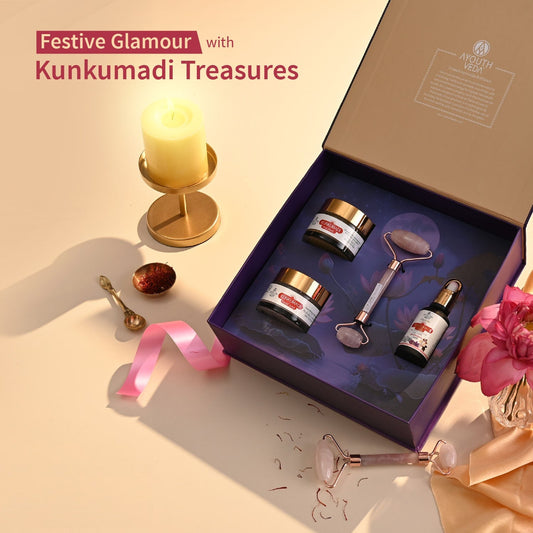 Kunkumadi Glowing Skincare Routine with Jade Roller 