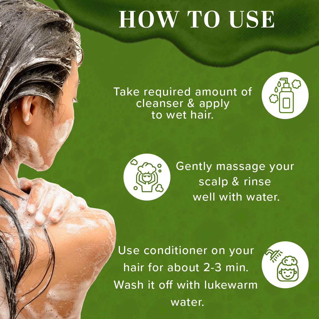 Aloe Intense Cleanse  Pack of 2 Hair Care Combo of Cleanser & Conditioner 210ml Each