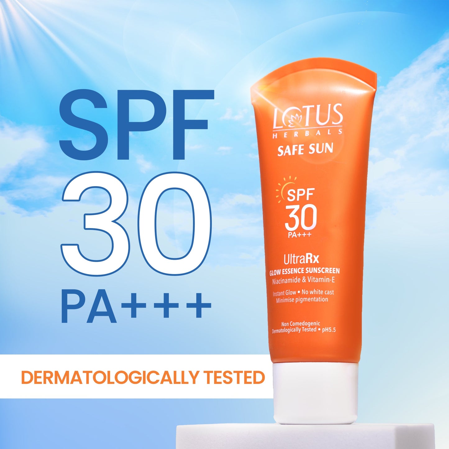 Safe Sun UltraRx Glow Essence Sunscreen SPF 30 50g