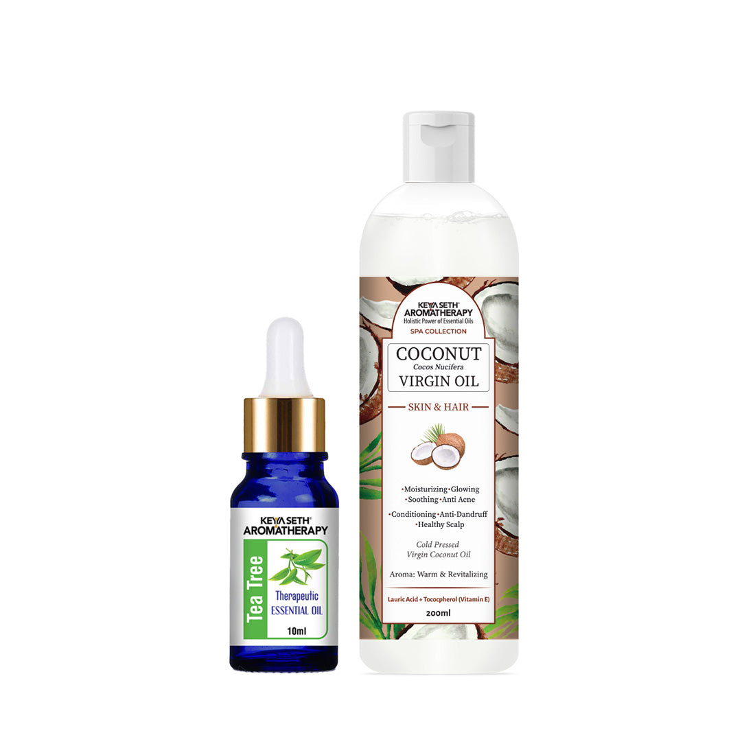 Tea Tree Essential Oil DIY Hair Growth Kit for Hair Growth, Reduces Dandruff, Soothes Scalp Itching, Deeply Moisturizes & Strengthens Roots 210ml