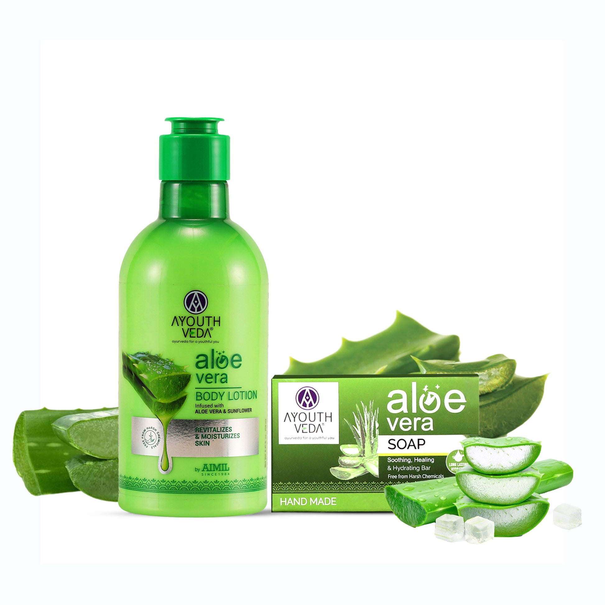 Aloe Vera Soap 100g + Aloe Vera Body Lotion 250 ml 100g