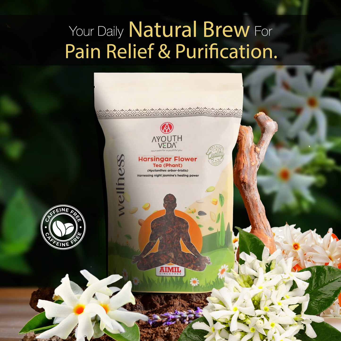 Harsingar Flower Tea (Phant) – Natural Herbal Brew for Pain Relief, Detox & Immunity – Net Qty: 200g 200g