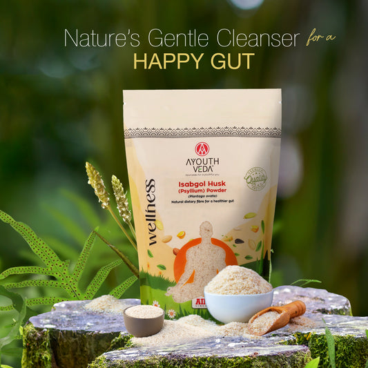 Isabgol Husk Powder | Pure Plantago ovata Fibre for Constipation Relief, Gut Detox & Digestive Comfort | Natural Bulk-Forming Prebiotic for Bowel Regularity, Bloating Relief & Gut Flora Balance | Net Qty: 200g 200g