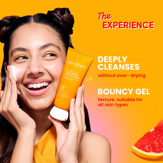 【Dot & Key】 Vitamin C Gel Face Wash - Pack of 2｜ビタミンC ジェル フェイスウォッシュ 2個セット｜350ml