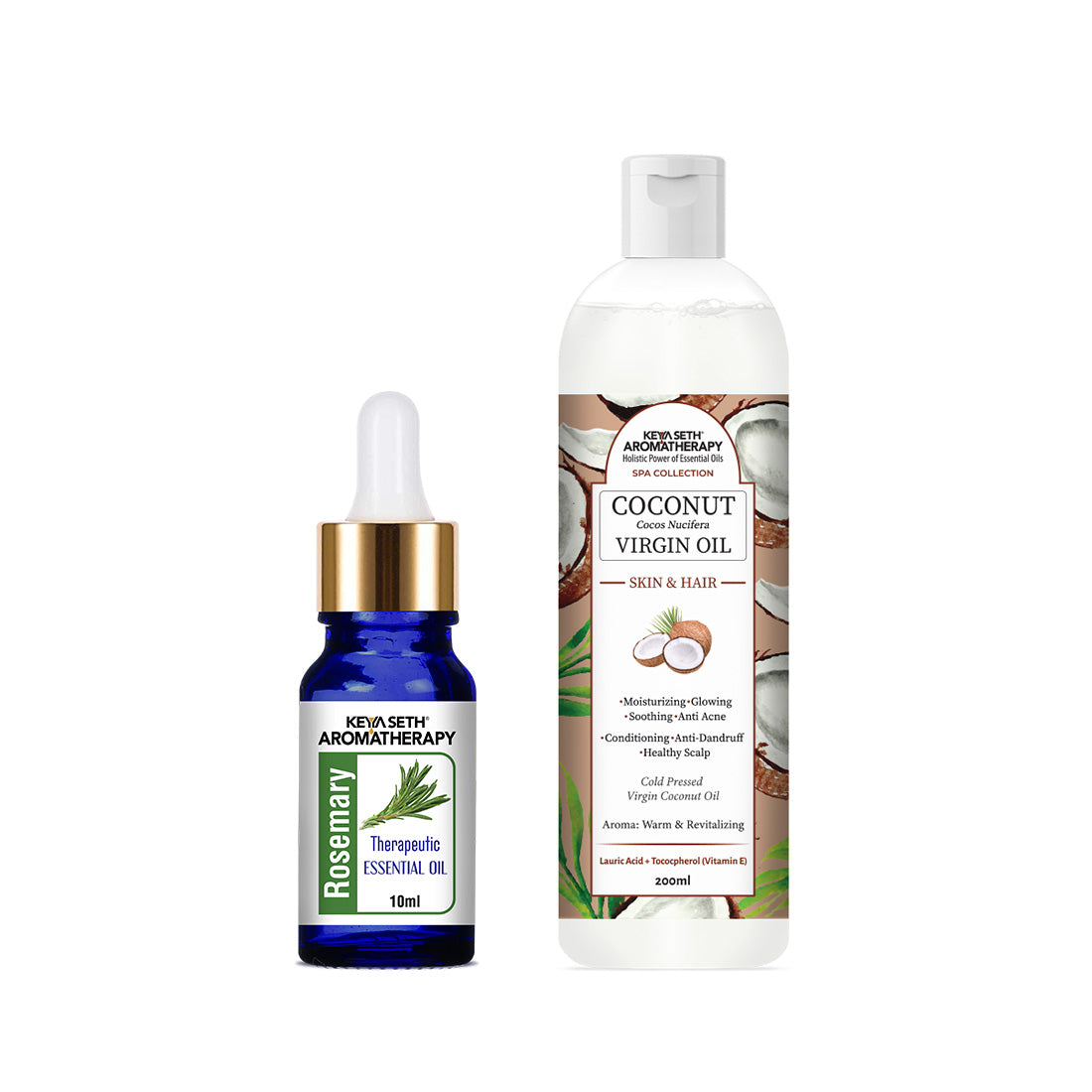Rosemary Essential Oil DIY Hair Growth Kit for Hair Regrowth, Dandruff Control, Scalp Nourishment, Itchy Scalp Relief & Frizz Reduction 210ml