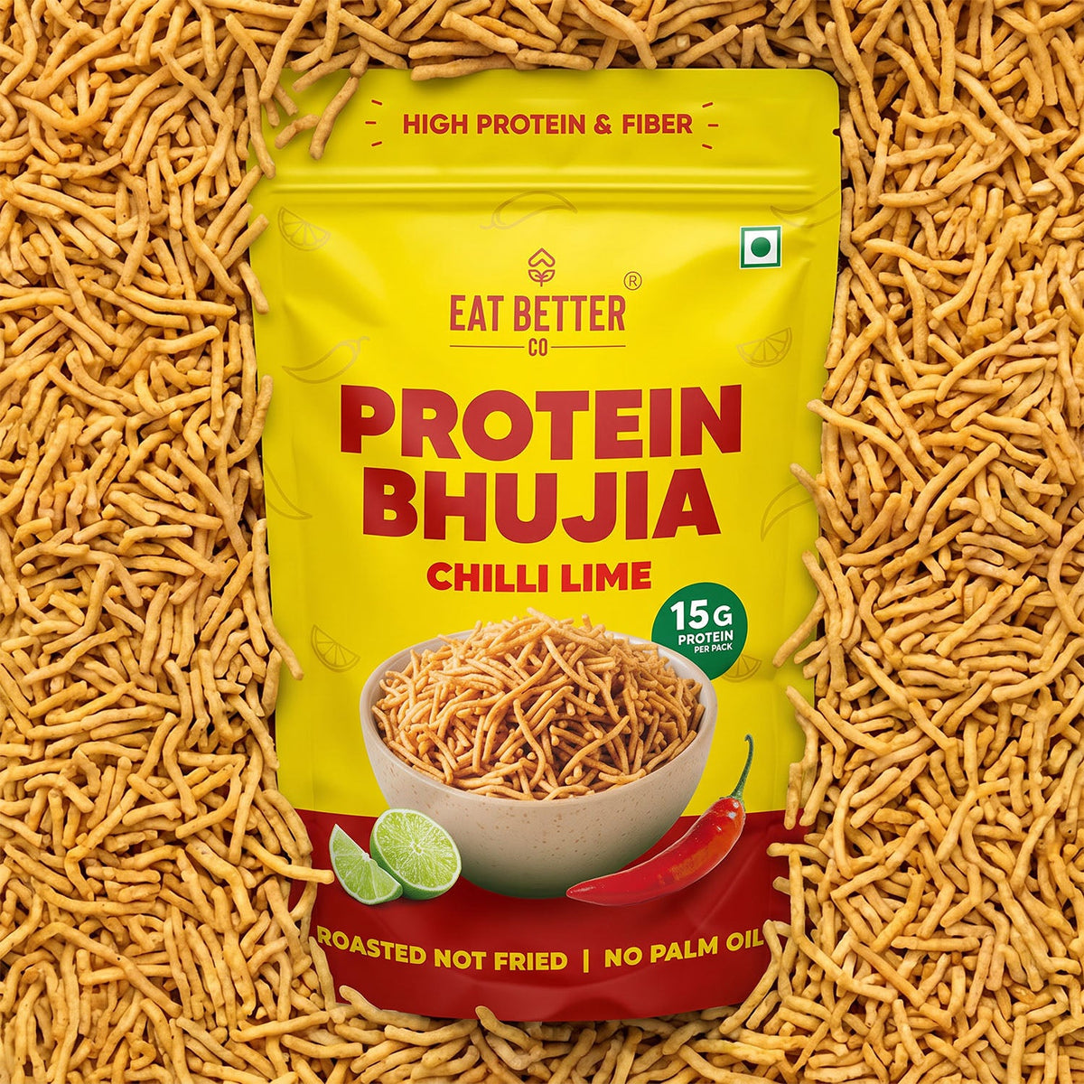 【Eat Better Co】 Protein Bhujia - Chilli Lime｜プロテイン ブジア チリライム｜100g