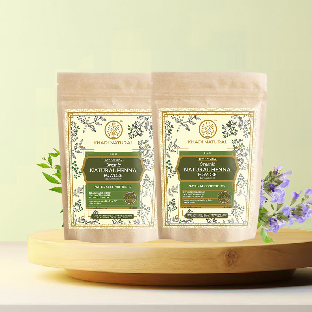 Organic Herbal Henna Powder for Hair - 100% Natural 100gm Each