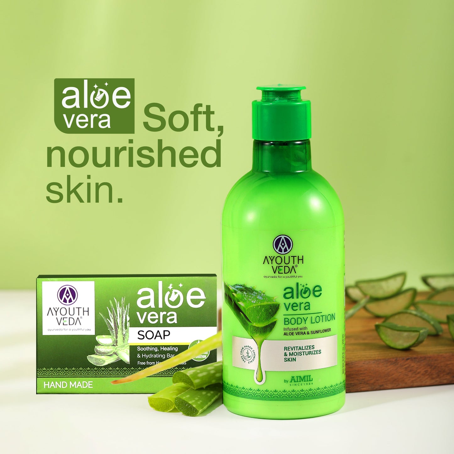 Aloe Vera Soap 100g + Aloe Vera Body Lotion 250 ml 100g