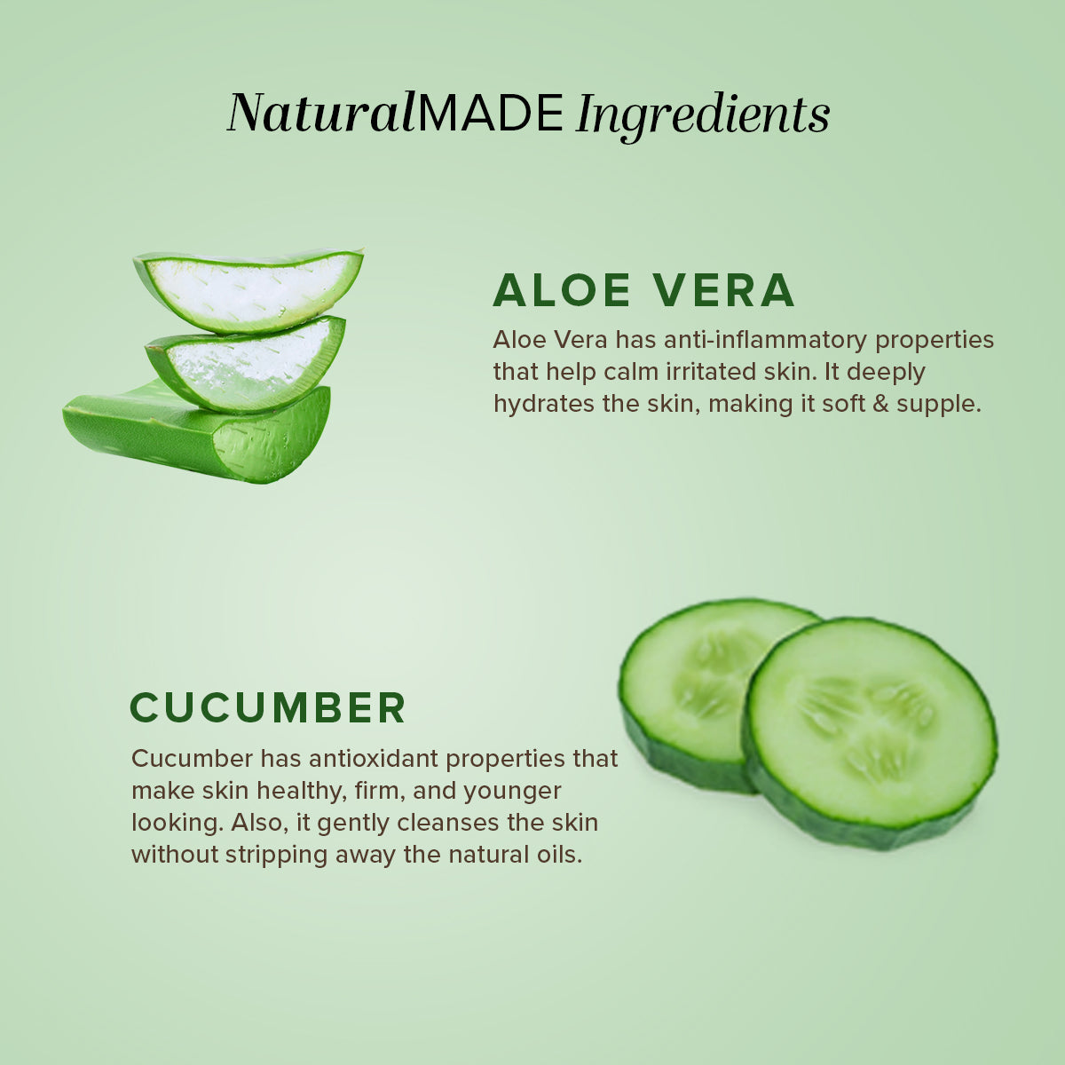 Cucumber & Aloevera Cleansing Milk 210ml
