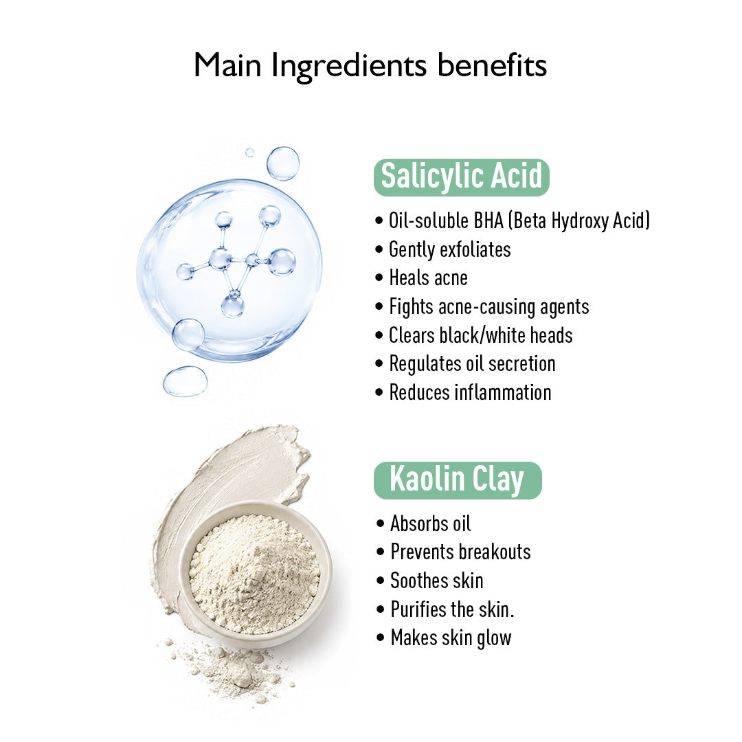 【Keya Seth】 Salicylic Acne Defence BHA Exfoliating Peel Clay Mask｜サリチル アクネディフェンス BHA エクスフォリエイティング ピール クレイマスク｜50ml