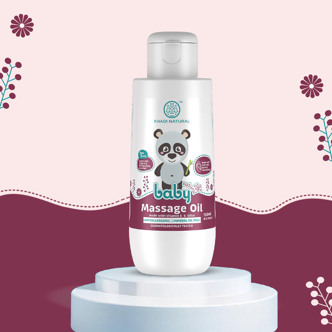 Baby Massage Oil with Vitamin E and Olive, For Moisturizing Skin 150ml