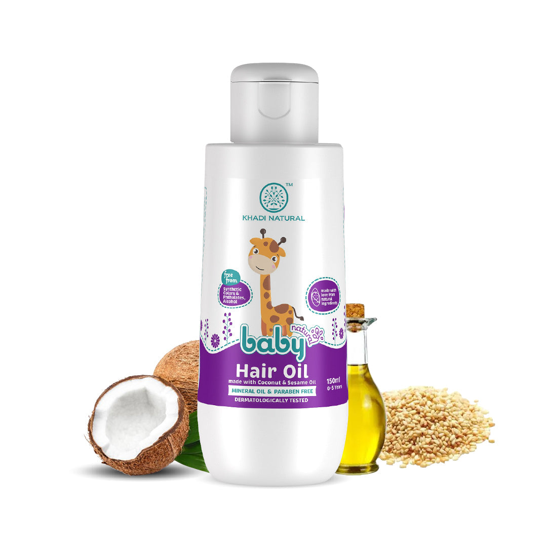 Baby Hair Oil with Coconut and Sesame Oil for Hair Growth 150ml