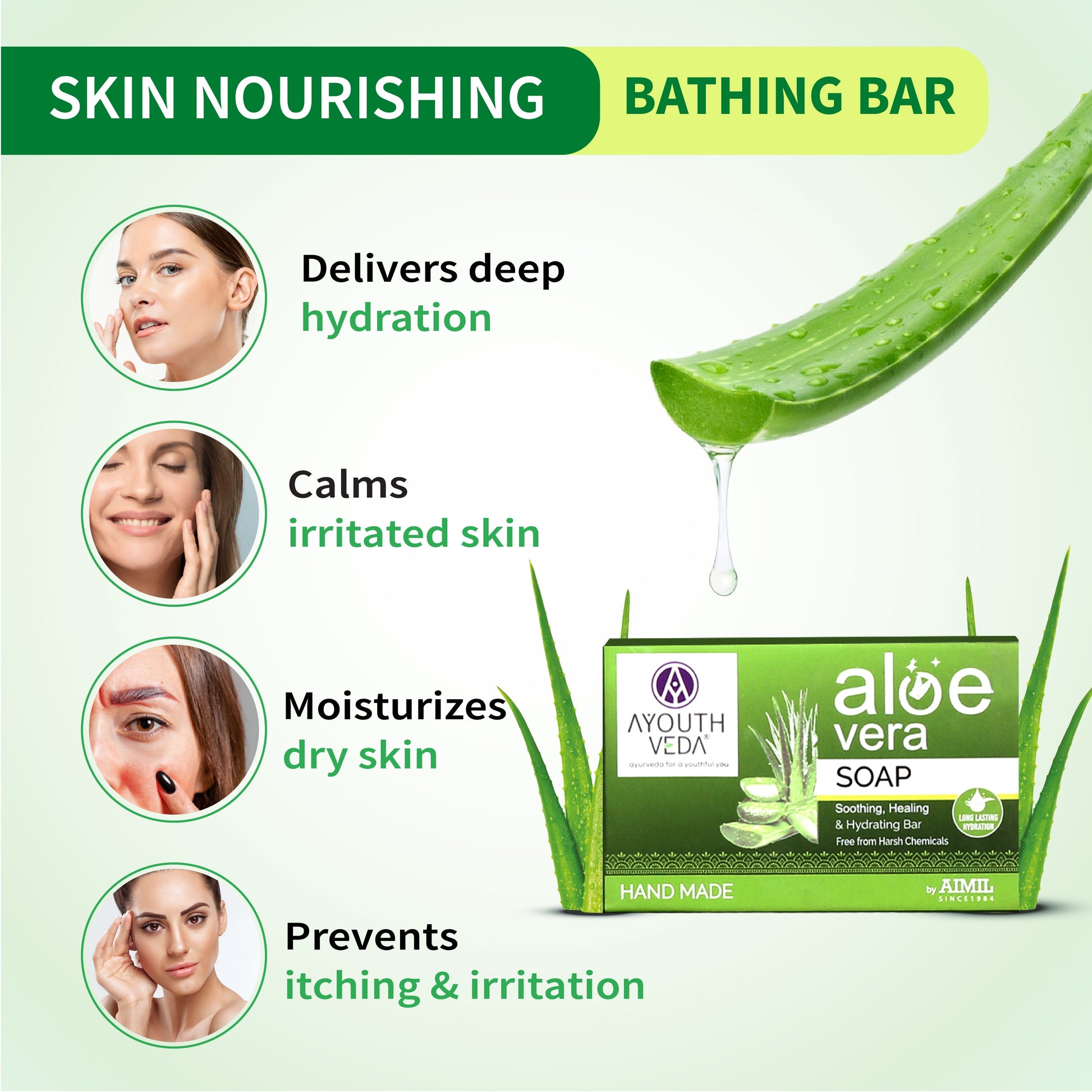 Aloe Vera Soap 100g + Aloe Vera Body Lotion 250 ml 100g